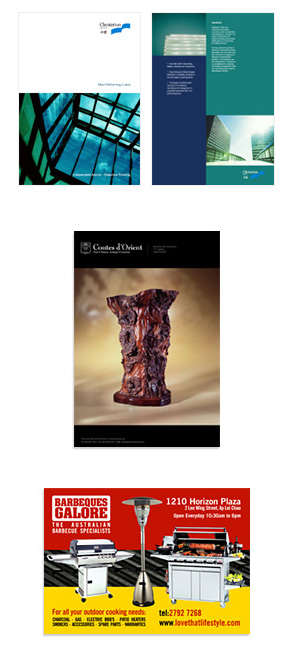 Brochures and Print advertising